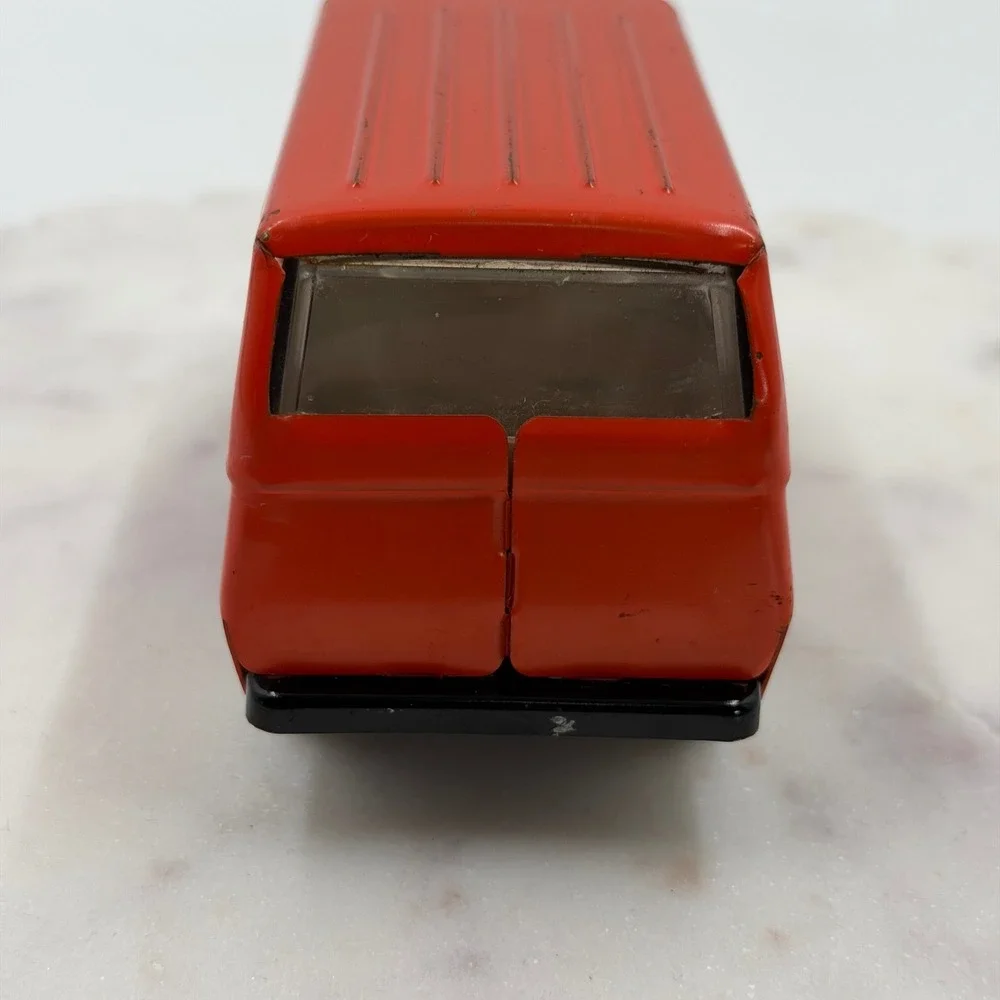 Vintage Tonka Mini-Van Red Pressed Steel Diecast Toy Vehicle 1970s USA Made